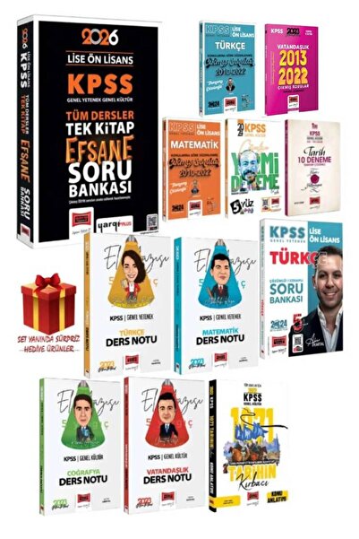 Yargı Yayınları 2026 Yargı Lise Ön Lisans Tüm Dersler Efsane Soru Bankası+Çık...