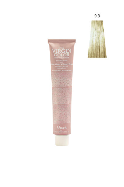 Nook Virgin Color Profesyonel Saç Boyası 100ml-Çok Açık Altın Sarı/Dore(9.3-G...