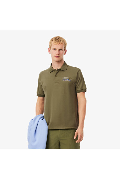 Lacoste Classic Fit Embroidered Motif Pique Polo Shirt - PH5821-00-E9F
