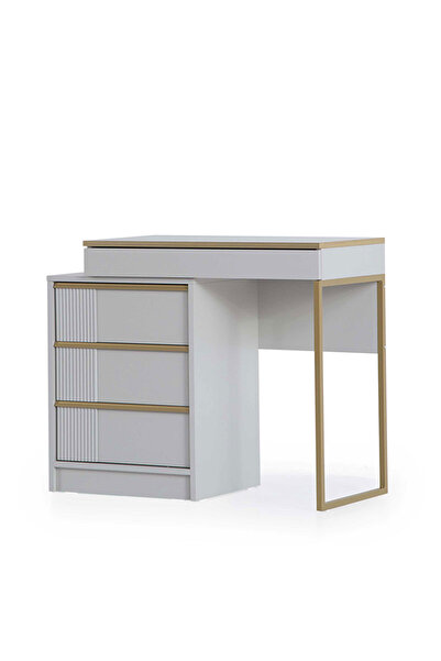 benim odam Elegant Makyaj Masası Yatak Odası Buz Gri Şifonyer Genç Odası Çama...