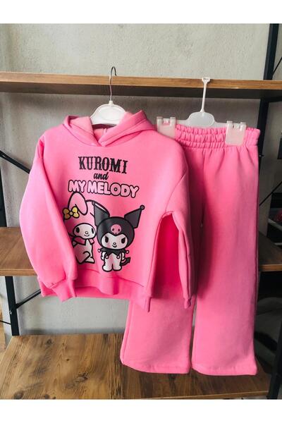 Lunas tekstil Σετ 3 τεμαχίων με κουκούλα Kuromi (άνω και κάτω μέρος)