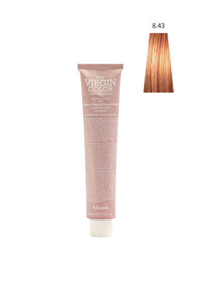 Nook Virgin Color Profesyonel Saç Boyası 100ml-Açık Kumral Bakır Dore/Bal Köp...