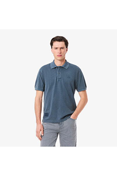 Lacoste قميص بولو كلاسيكي بقصة L.12.12 وتأثير مغسول - PH9868-00-C7Z