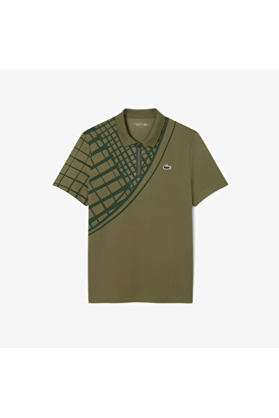 Lacoste Ultra Dry Printed Slim Fit Tennis Polo Shirt - DH4756-00-E9F