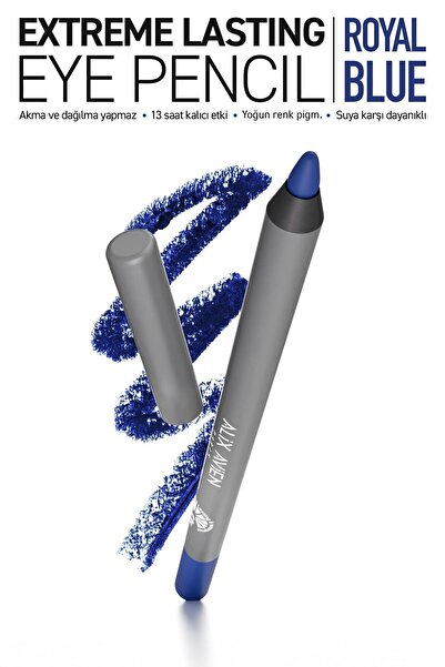 Alix Avien Suya Dayanıklı Mavi Göz Kalemi - 13 Saat Kalıcı Etki - Extreme Las...