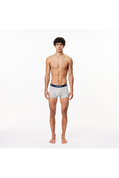 Lacoste عبوة من 3 سراويل داخلية قطنية مطاطية - 5H1300-00-CCA