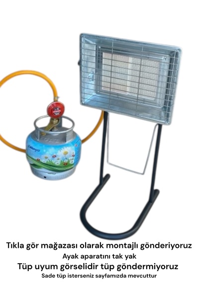 NURGAZ Küçük tüp büyük tüp ısıtıcı soba takım set iç mekan dış mekan ısıtıcı ...