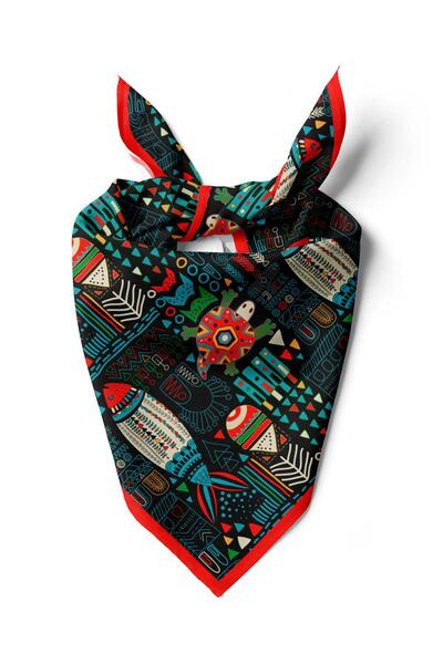 Modabutik G97 Balık Desenli Bandana