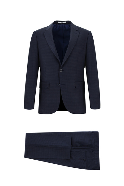 Kiğılı 7 Drop slim fit Dar croială Costum în carouri