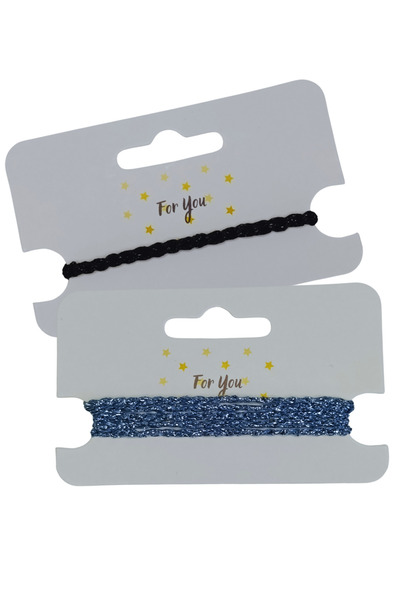 Ayluf 2026 Yıl Hediye Kadın Parlak Örgü Bileklik Seti 2’li Ayarlanabilir