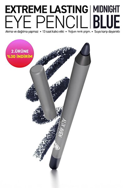 Alix Avien Suya Dayanıklı Gece Mavisi Göz Kalemi - 13 Saat Kalıcı Etki - Extreme Lasting Effect Eye Pencil