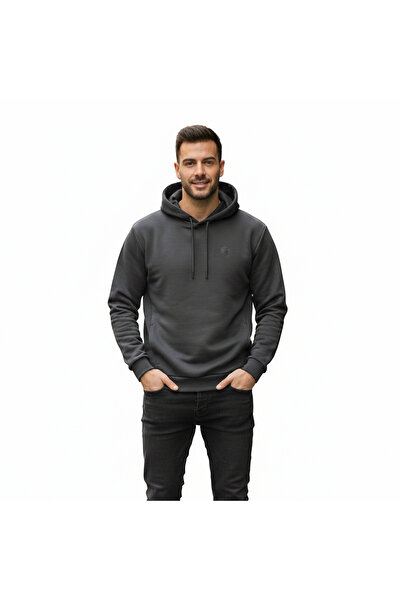 lumberjack Sn73 Men's Gray Hooded Sweatshirt
