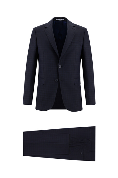 Kiğılı 7 Drop slim fit Dar croială Costum în carouri