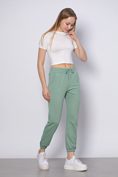 BARRELS AND OIL Paris elastic cuffed sweatpants - çağla
