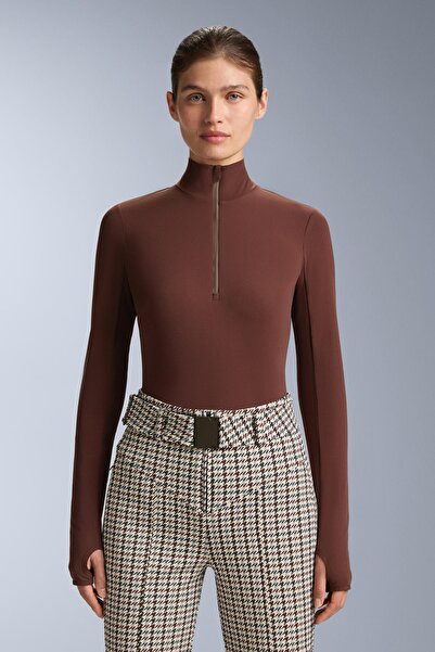 Oysho Thermal base layer half-zip top