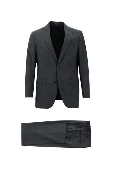 Abdullah Kiğılı Yünlü Klasik Beli Bağcıklı Ipli Takım Elbise