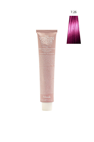 Nook Virgin Color Profesyonel Saç Boyası 100ml-Kumral Viyole Mor Kızıl/Elektr...