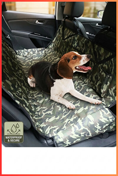 figiza Araba Oto Araç Arka Koltuk Köpek Kedi Evcil Hayvan Örtüsü Kılıfı Kamuf...