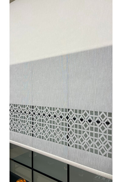 EYMENS HOME Eymen's Lzr5007 Çift Mekanizmalı Lazer Kesim Tül Ve Stor Perde ( ...