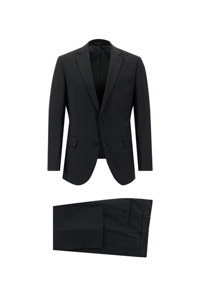 Abdullah Kiğılı 7 Drop Slim Fit Slim-Fit Wool Striped Suit