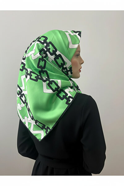 LadyCoco وشاح رويان لامع (أخضر)