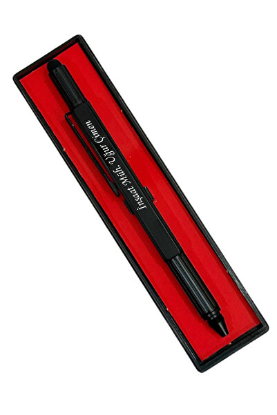 tusah Su Terazili Cetvelli Tornavidalı Mühendis Kalemi Kişiye Özel