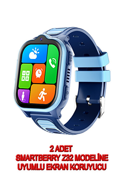 Doozy Smart berry Z32 Akıllı Çocuk Saati Modeline Uyumlu 9h kırılmaz Nano Ekr...