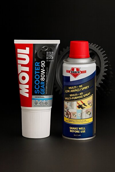 Motul 80w90 Scooter Şanzıman Yağı 150 ML -Çok Amaçlı Sprey 150 ML