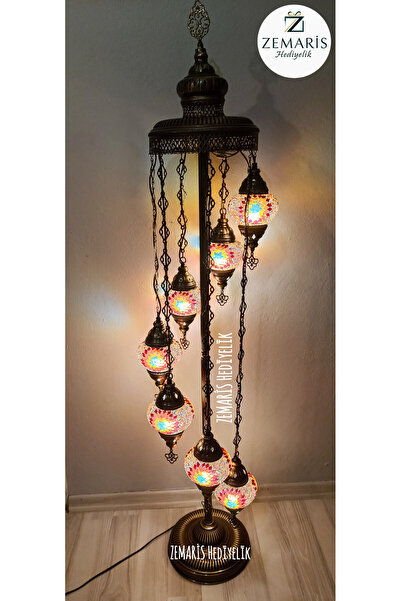 ARİS HEDİYELİK El Yapımı Otantik Mozaik Lambader 7'li