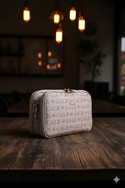 GALB LEATHER Дамска чанта през рамо с 6 отделения, бял цвят, среден размер, обикновена кожена, ежедневна, през рамо