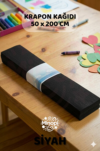 Minopi Black crapon paper 10-pack colorful craft paper school kindergarten de...