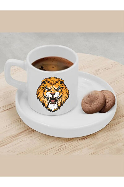 Özcan Tasarım كوب قهوة تركي بنمط أسد