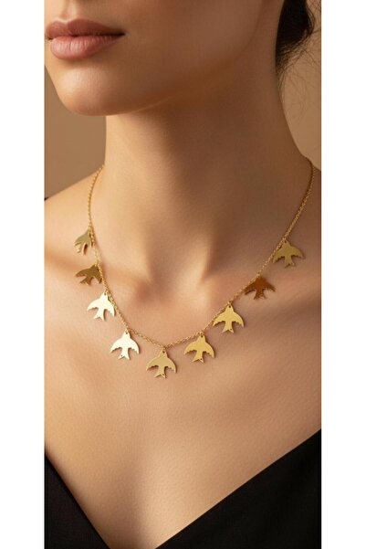 kuyumcu nurettin 9 gr (gram) martılı kolye 22 ayar altın