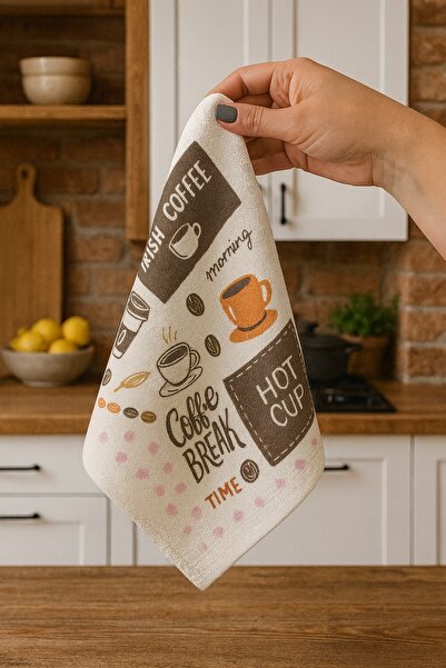 sternen glanz Dijital Baskı Pamuklu Tekli Mutfak Havlusu