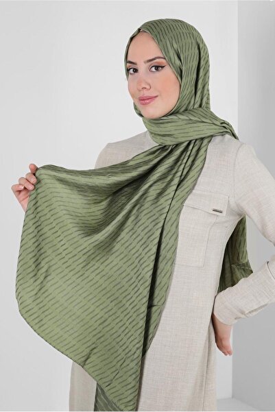 Alvina شال فيسكوز منقوش بخط ألفينا 8256