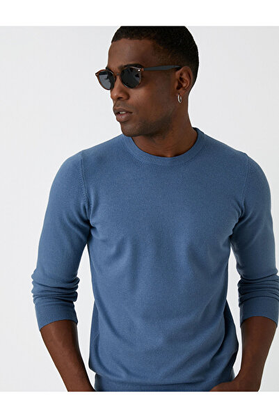 Koton Basic-Strickpullover mit Rundhalsausschnitt