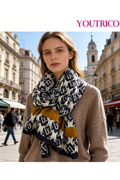 Youtrico وشاح/لفافة نسائية - نمط طويل أنيق للخريف والشتاء، ناعم وأنيق، 70*108 سم