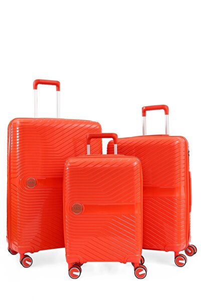 ÇÇS 5239 UNİSEX BÜYÜK, ORTA ve KABİN BOY 3'LÜ VALİZ SET