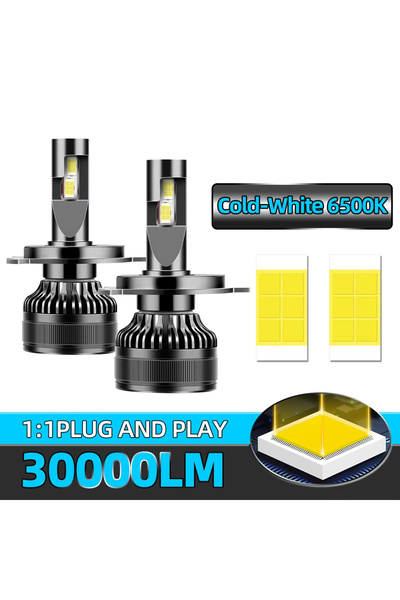 Choice H1 roadsun 2 قطعة مصابيح سيارة H7 H4 H1 9006 H11 9005 مصابيح أمامية LED فائقة السطوع عالية الشعاع منخفضة ضوء الضباب