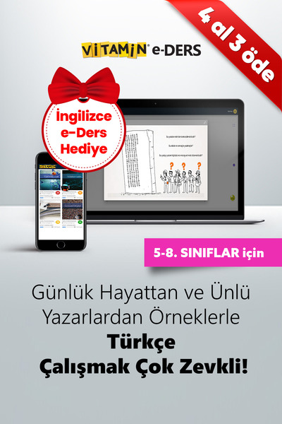 Vitamin 8. Sınıf LGS Türkçe (e-Ders) | 1739 Yeni Nesil Soru, 1265 Dakika Vide...