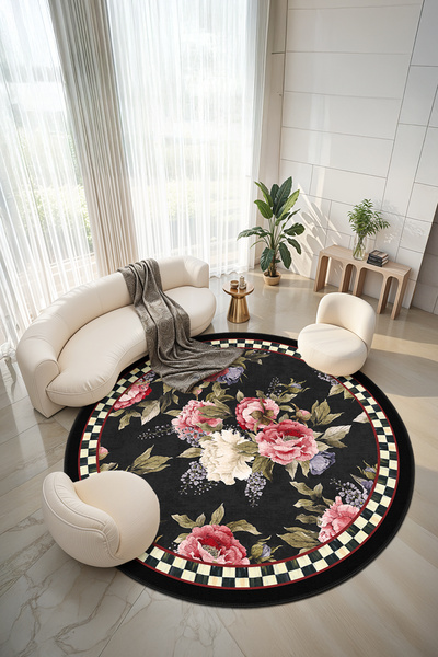 Homefesto Mackenzie Modern Halı, Makinede Yıkanabilir Kaymaz Taban, İnce Salon Halısı, Mutfak Halısı ve Yolluk