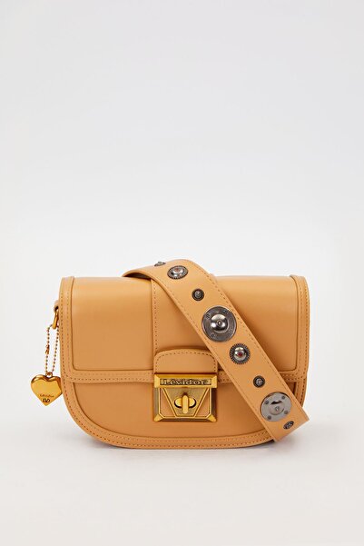 Levidor Camel Zımba Detay Omuz Çantası