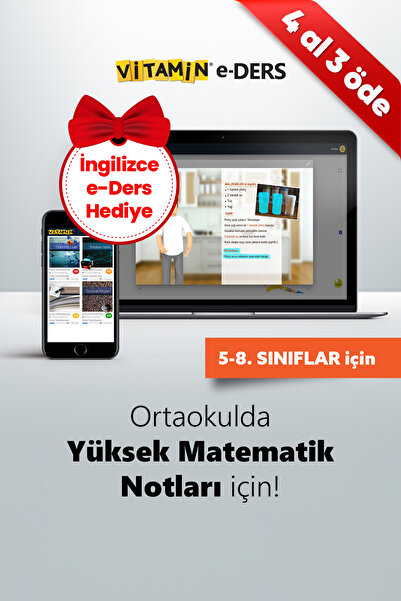 Vitamin 8. Sınıf LGS Matematik (e-Ders) | 2219 Yeni Nesil Soru, 1544 Dakika V...