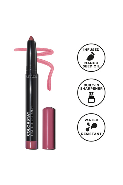 Revlon أحمر شفاه كولور ستاي مات لايت كرايون، تيك فلايت