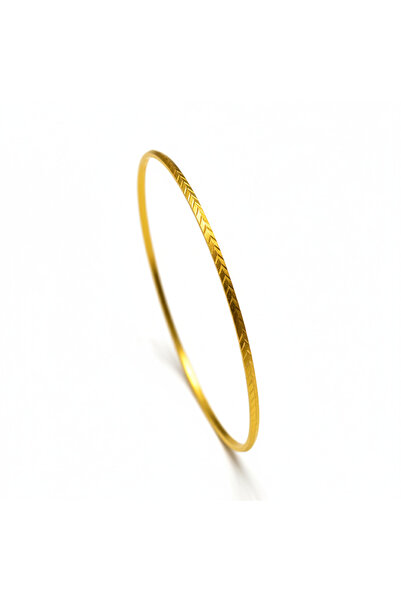 İmza Gümüş & Altın Mücevher Ajda 925 Ayar Gümüş Bilezik 22 Ayar Altın Kaplama