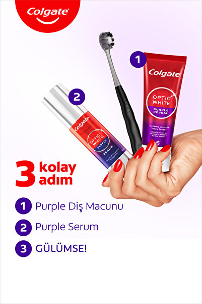 Colgate Optic White Purple Serum 40 ml Diş Beyazlatma Beyazlatıcı Serum Ağız Bakımı