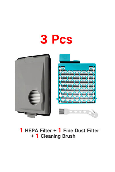 Choice مجموعة فلاتر مكونة من 3 قطع - متوافقة مع المكانس الكهربائية Miele Boos...