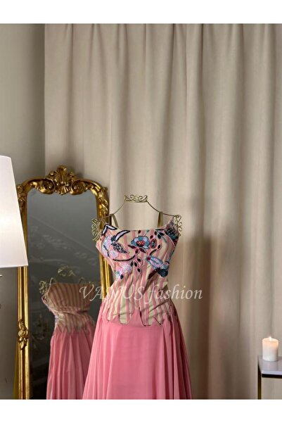 vanus fashion فستان طويل 4432