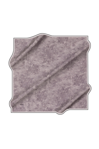 Aker İpek Eşarp - 7208704-311 Siyah Beyaz Büyük Boy Sura