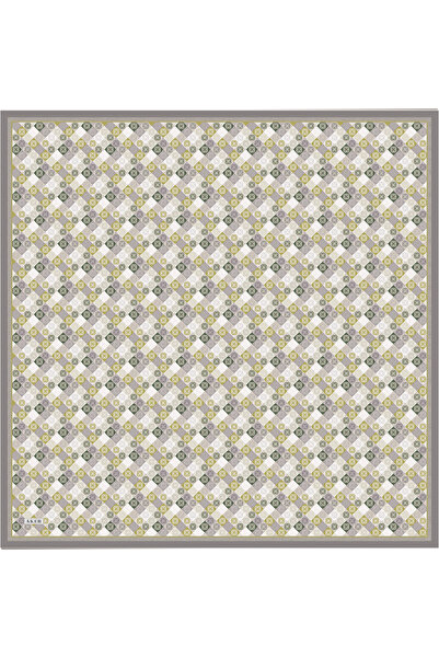 Aker Πολύχρωμο μεταξωτό σατέν κασκόλ από κρεπ